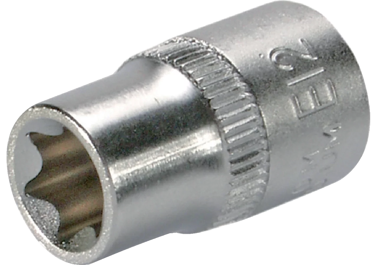 Stecknuss E10 x 29 mm, E-Profil kurz mit 3/8 Zoll Antrieb SW-Stahl