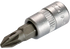 Schraubendreheinsatz PZ0 x 47 mm, Pozidriv mit 1/4 Zoll Antrieb SW-Stahl
