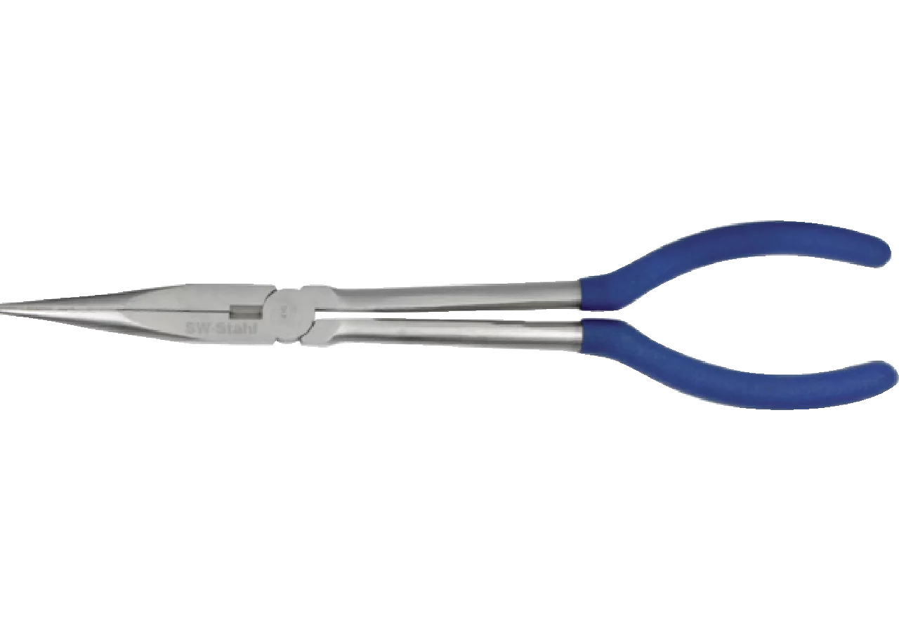 Spitzbackenzange Extra lang, L 310 mm, 180° gerade SW-Stahl