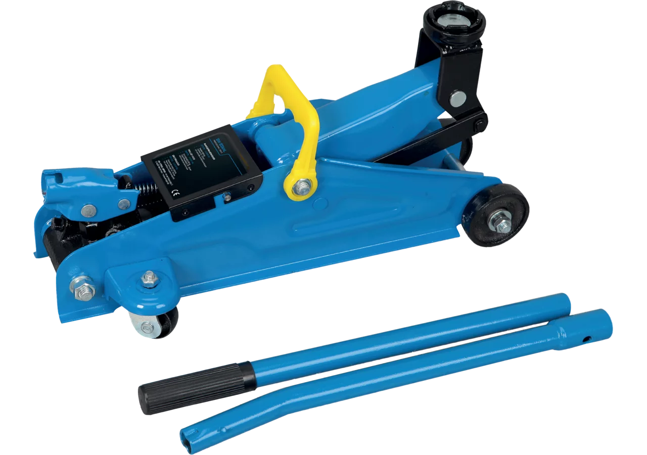 Rangierwagenheber Tragkraft 2000 kg, H 135 - 335 mm mit Lenkrollen und Sicherheitsventil SW-Stahl