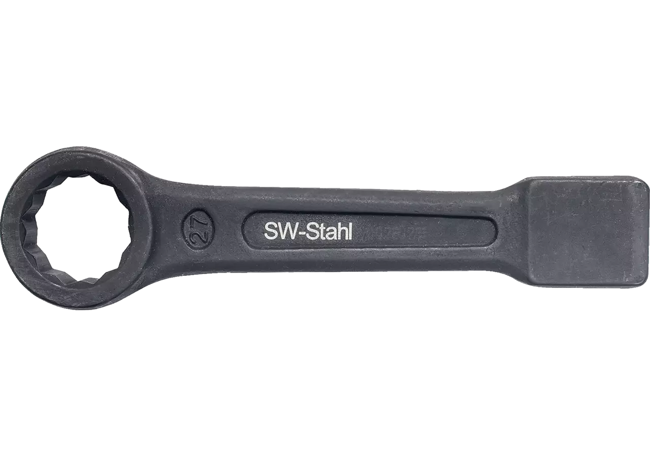 Schlagringschlüssel SW 41 x 229 mm, Zwölfkant nach DIN7444 SW-Stahl