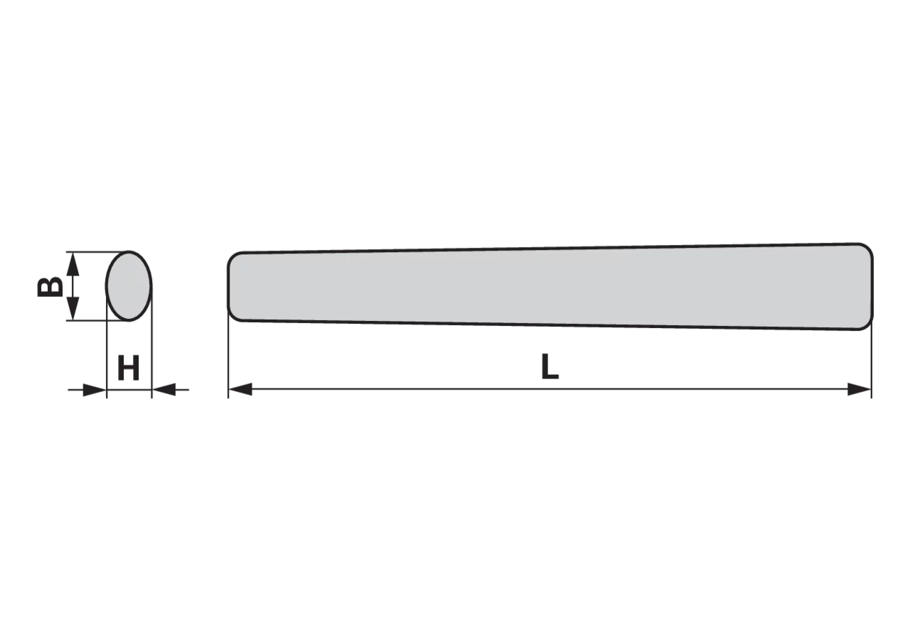 Hammerstiel aus Esche, L 280 mm passend zu Kopfgewicht 200 g SW-Stahl