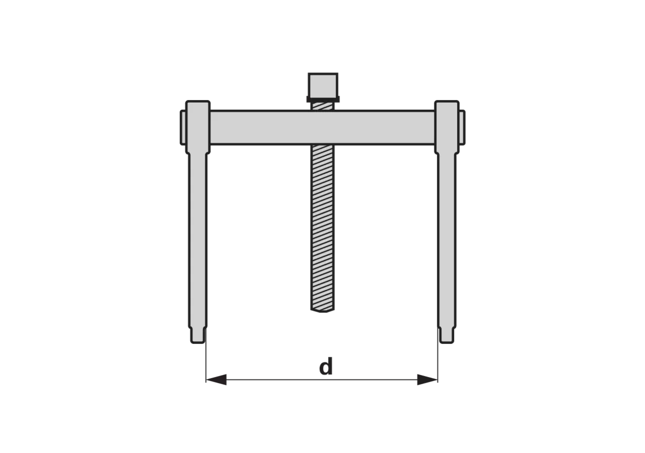 Gegenstütze 60 - 130 mm, Gewinde G3/8 für Innenauszieher – passend für Innenauszieher SW-Stahl