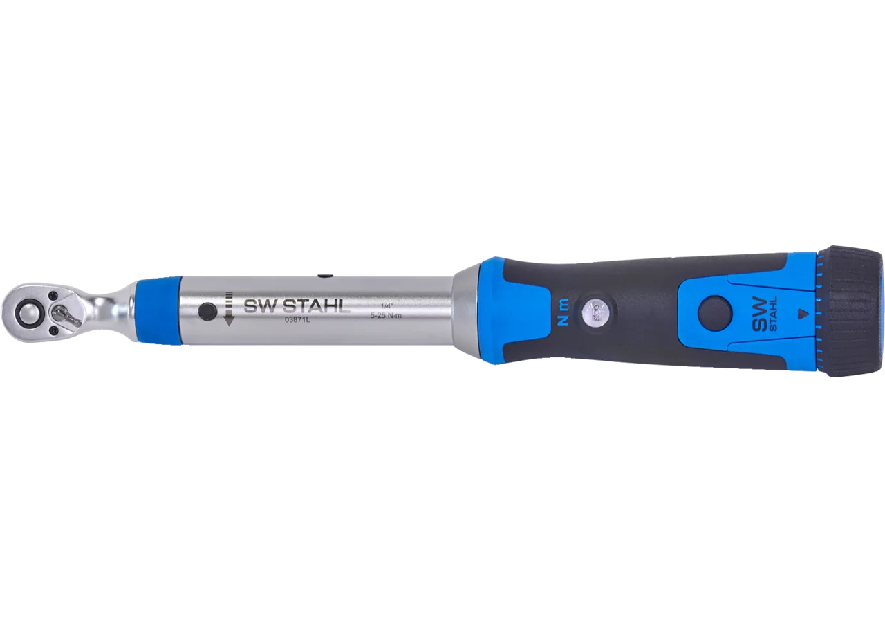Drehmomentschlüssel Profi, 5 - 25 Nm mit 1/4 Zoll Antrieb SW-Stahl