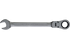 Ratschenschlüssel SW 17 x 227 mm, mit Gelenk, Gabel-/Ring Ausführung SW-Stahl