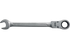 Ratschenschlüssel SW 22 x 292 mm, mit Gelenk, Gabel-/Ring Ausführung SW-Stahl