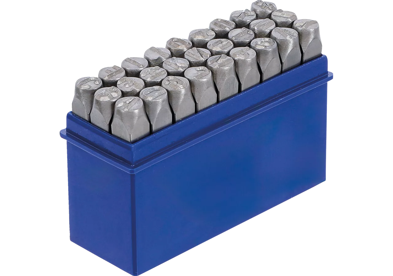 Schlagbuchstaben 8 mm, 27-teilig BGS