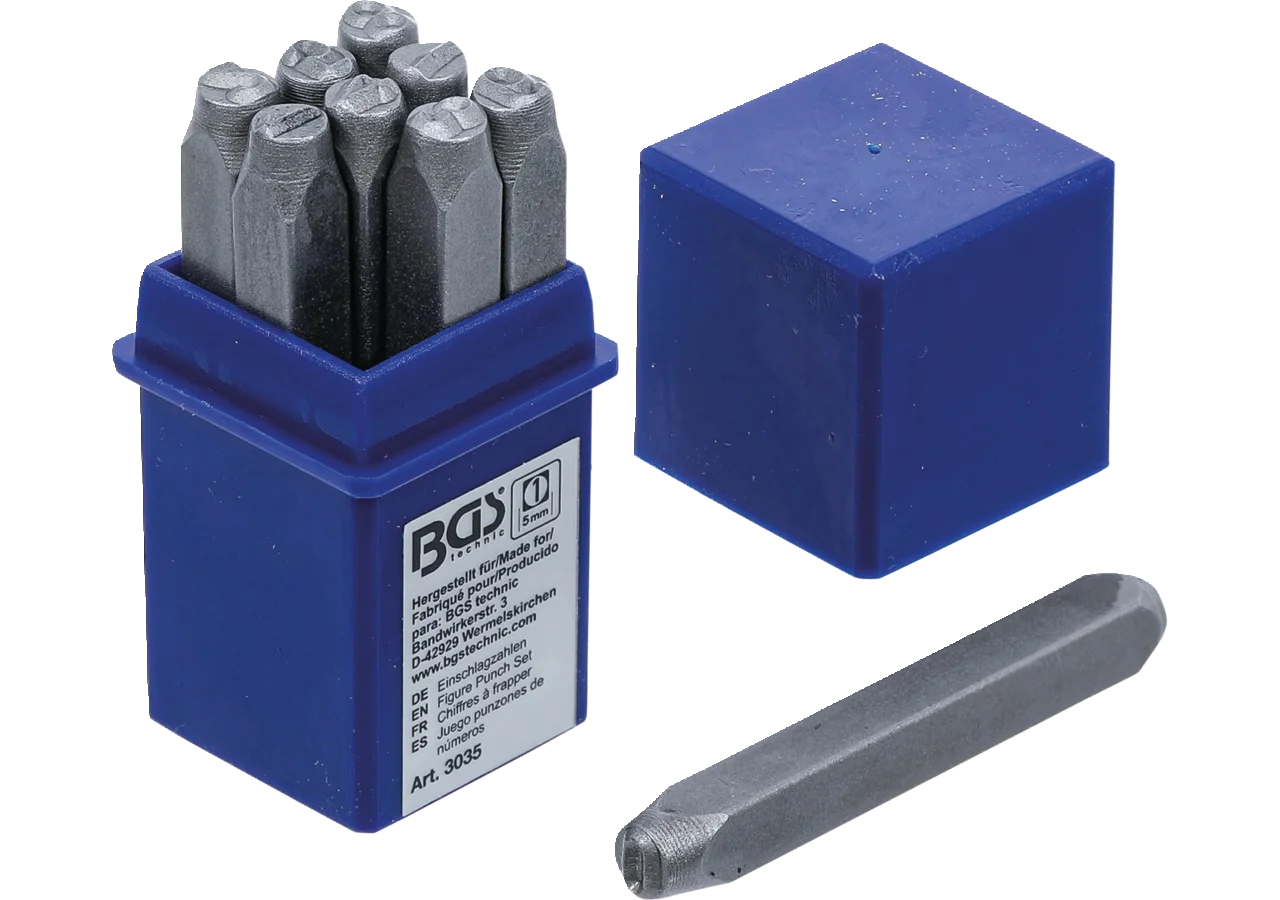 Schlagzahlen 5 mm, 9-teilig BGS