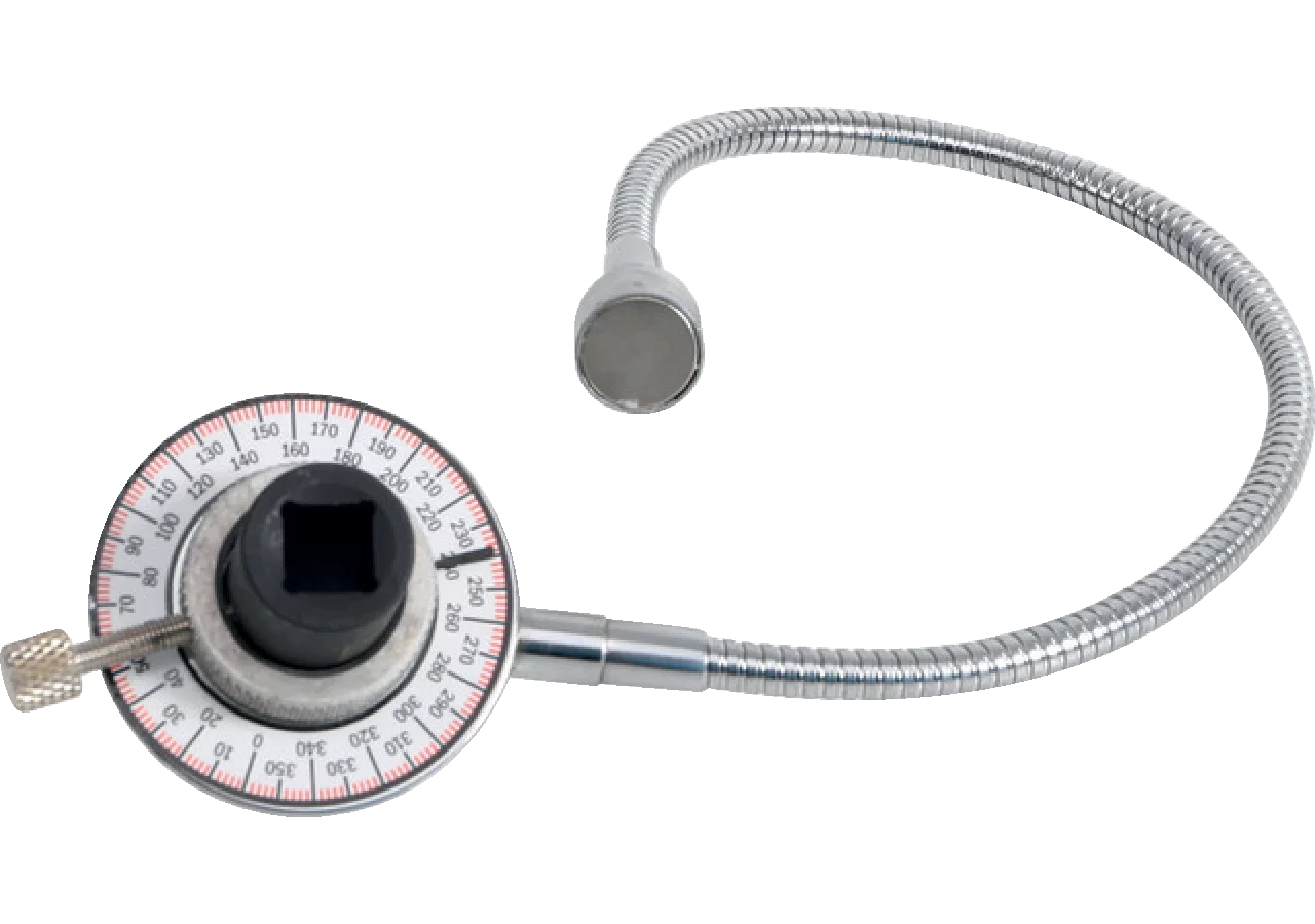 Drehwinkelmessgerät mit Magnetarm, 1/2 Zoll Antrieb Innenvierkant (12,5 mm) BGS