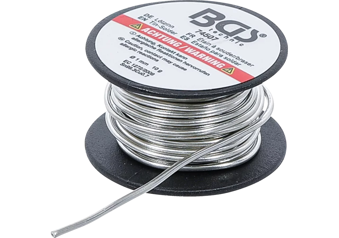 Lötdraht 1 mm, 10 g auf Spule BGS