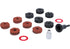 Radnabenschleifersatz 14-teilig, Dm 40 mm mit 6,3mm Rundschaft BGS