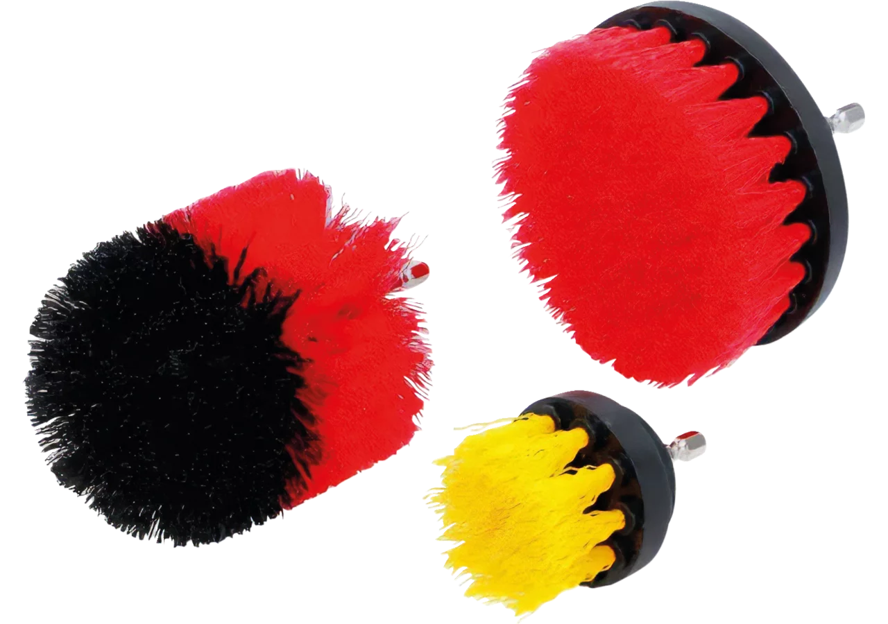 Bürstensatz 3-teilig mit 6,3mm Sechskantaufnahme BGS