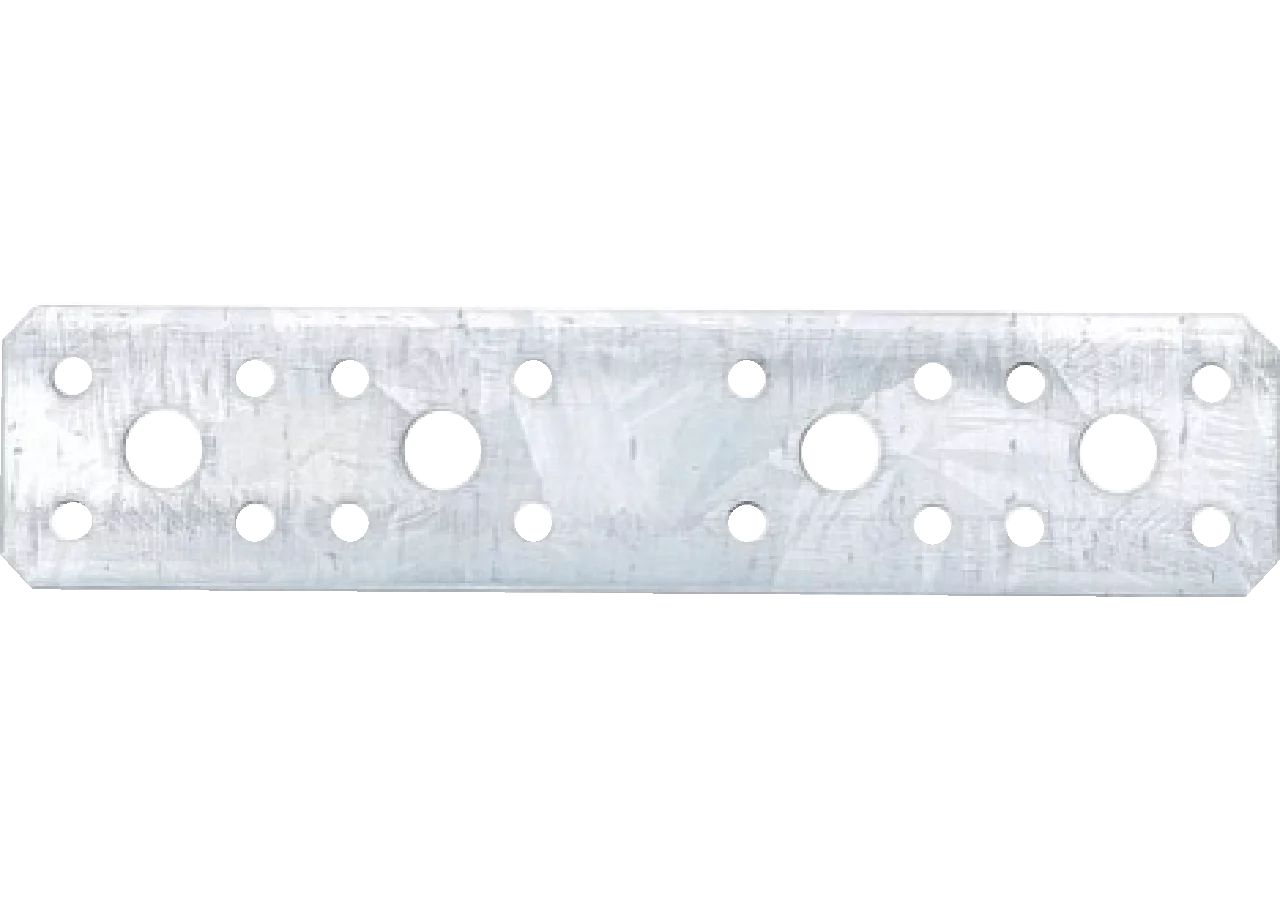 Flachverbinder 6-teilig, 180 x 40 x 2,5 mm Stahl verzinkt BGS