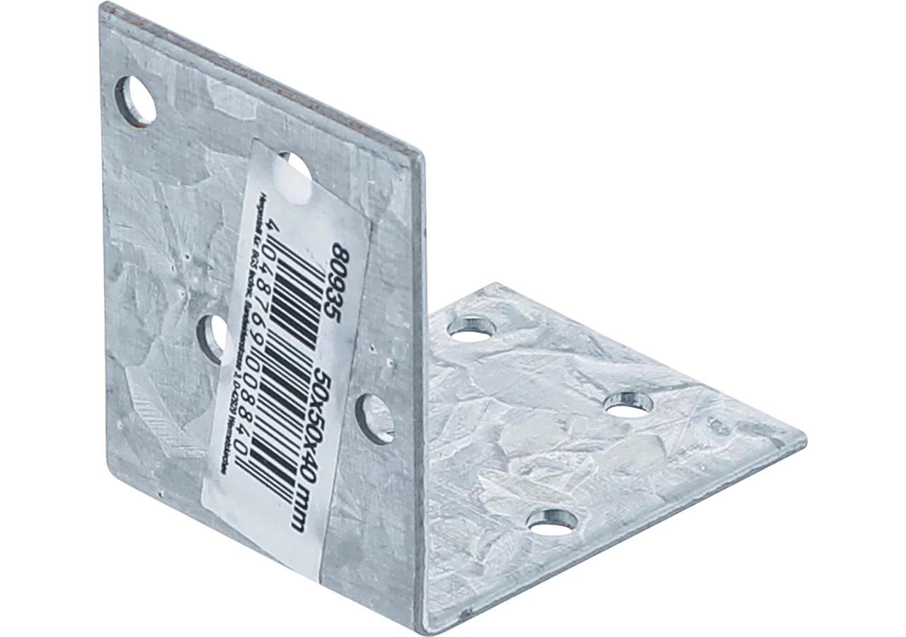 Winkelverbinder 10-teilig, 50 x 50 x 40 x 2 mm Stahl verzinkt BGS