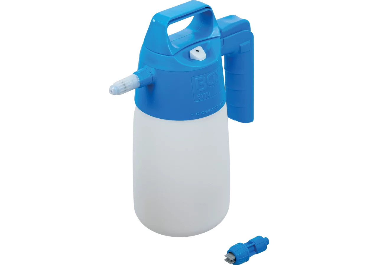 Pumpsprühflasche 1,5 Liter mit Kegel- und Flachstrahldüse BGS