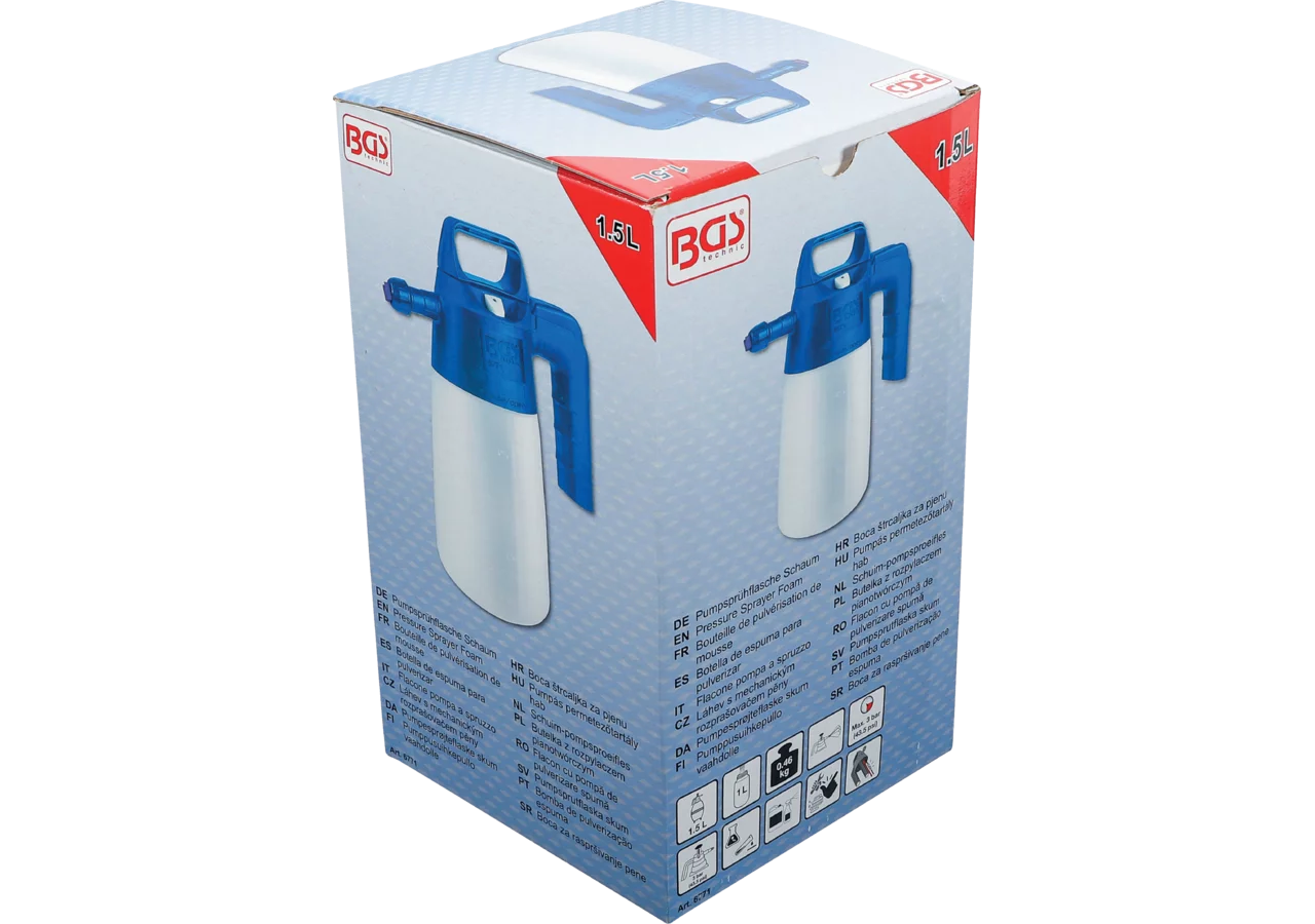 Pumpsprühflasche 1,5 Liter mit Schaumdüse BGS