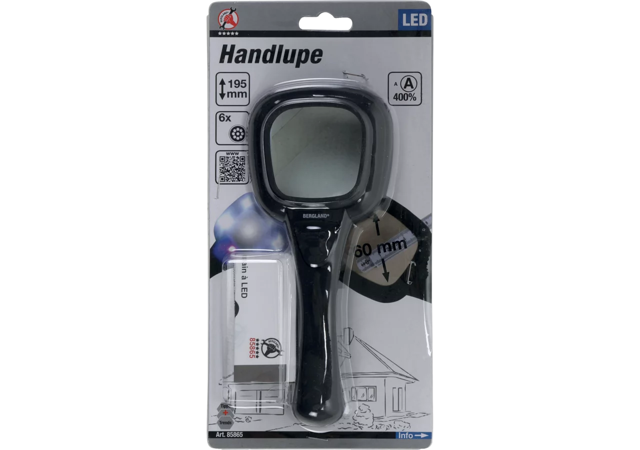 Handlupe mit LED BGS