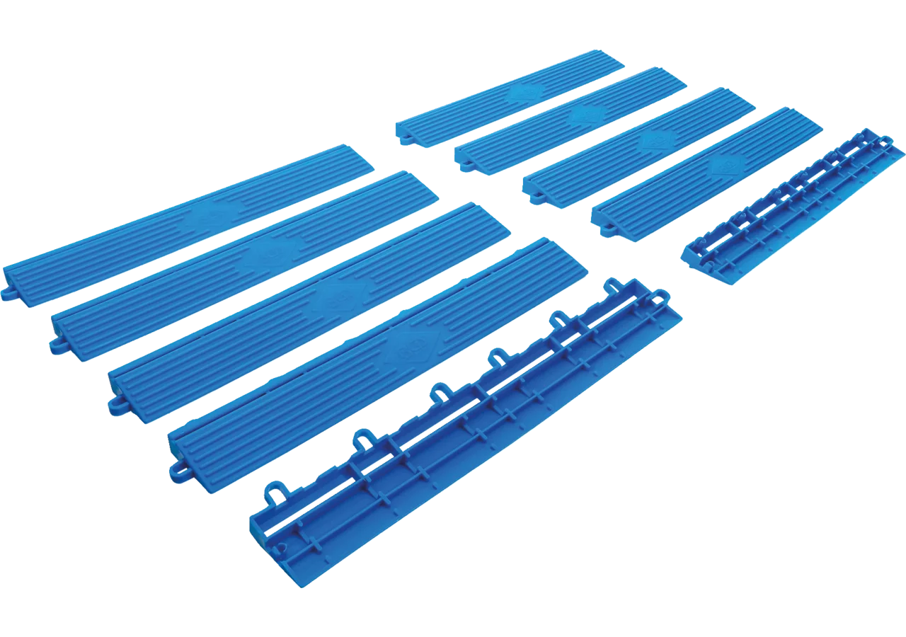 Kunststofffliesenrandsatz 10-teilig, 400 x 55 x 18 mm Klick-System BGS