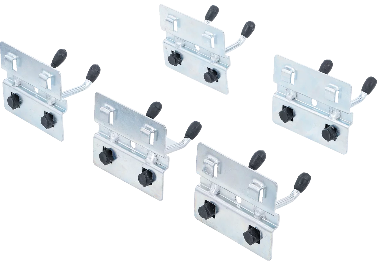 Doppelhaken-Satz 40 mm, 5-tlg. für Wandschranksystem – passend für Wandschranksystem BGS