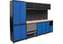 Wandschranksystem Kombi - 4 Module, 2625 x 20205 mm inkl. Massivholz-Arbeitsplatte BGS