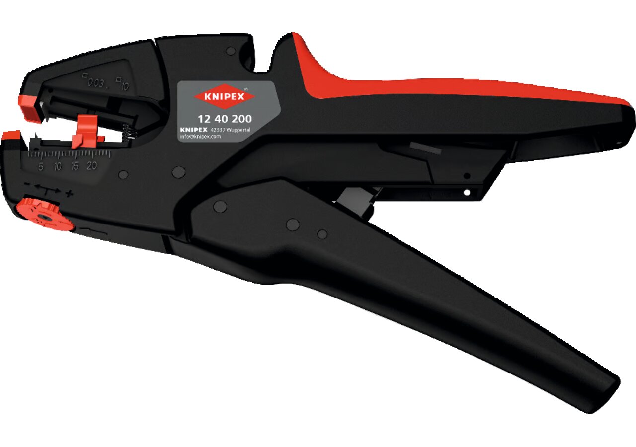Abisolierzange Dm 0,03 - 10,0 mm², L 200 mm selbsteinstellend Knipex