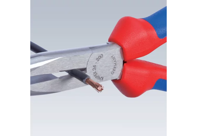 Spitzzange Dm 2,2 - 3,2 mm, L 200 mm, gerade mit Schneide Knipex