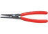 Sicherungsringzange Dm 10 - 25 mm, L 140 mm, 180° gerade für Welle-Aussensicherung – passend für Welle-Aussensicherung Knipex