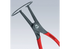 Sicherungsringzange Dm 10 - 25 mm, L 140 mm, 180° gerade für Welle-Aussensicherung – passend für Welle-Aussensicherung Knipex