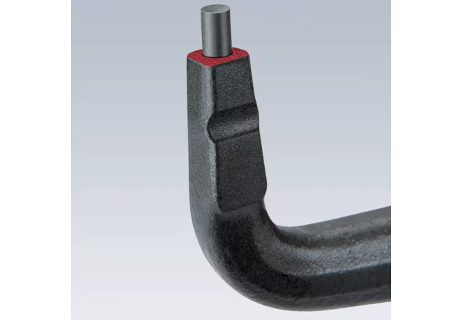 Sicherungsringzange Dm 10 - 25 mm, L 130 mm, 90° gebogen für Welle-Aussensicherung – passend für Welle-Aussensicherung Knipex