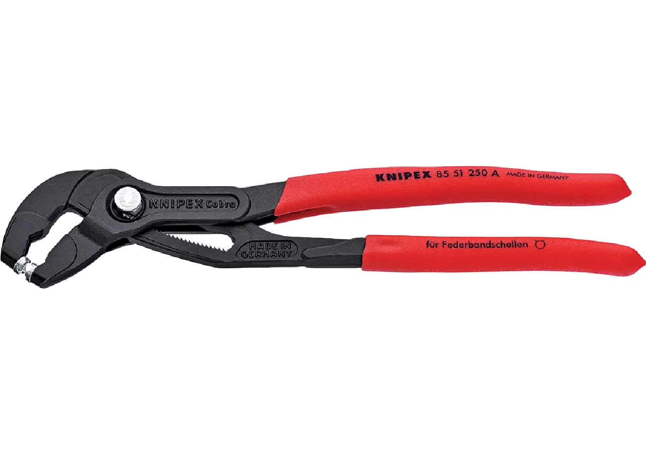 Federbandschellenzange bis NG 70 mm, L 250 mm Knipex
