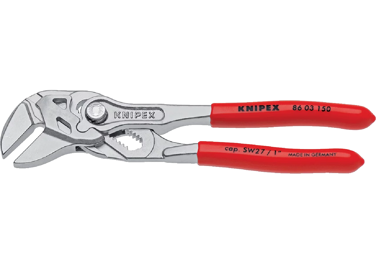 Zangenschlüssel bis SW 27 mm / 1 Zoll, L 150 mm DIN5743 Knipex
