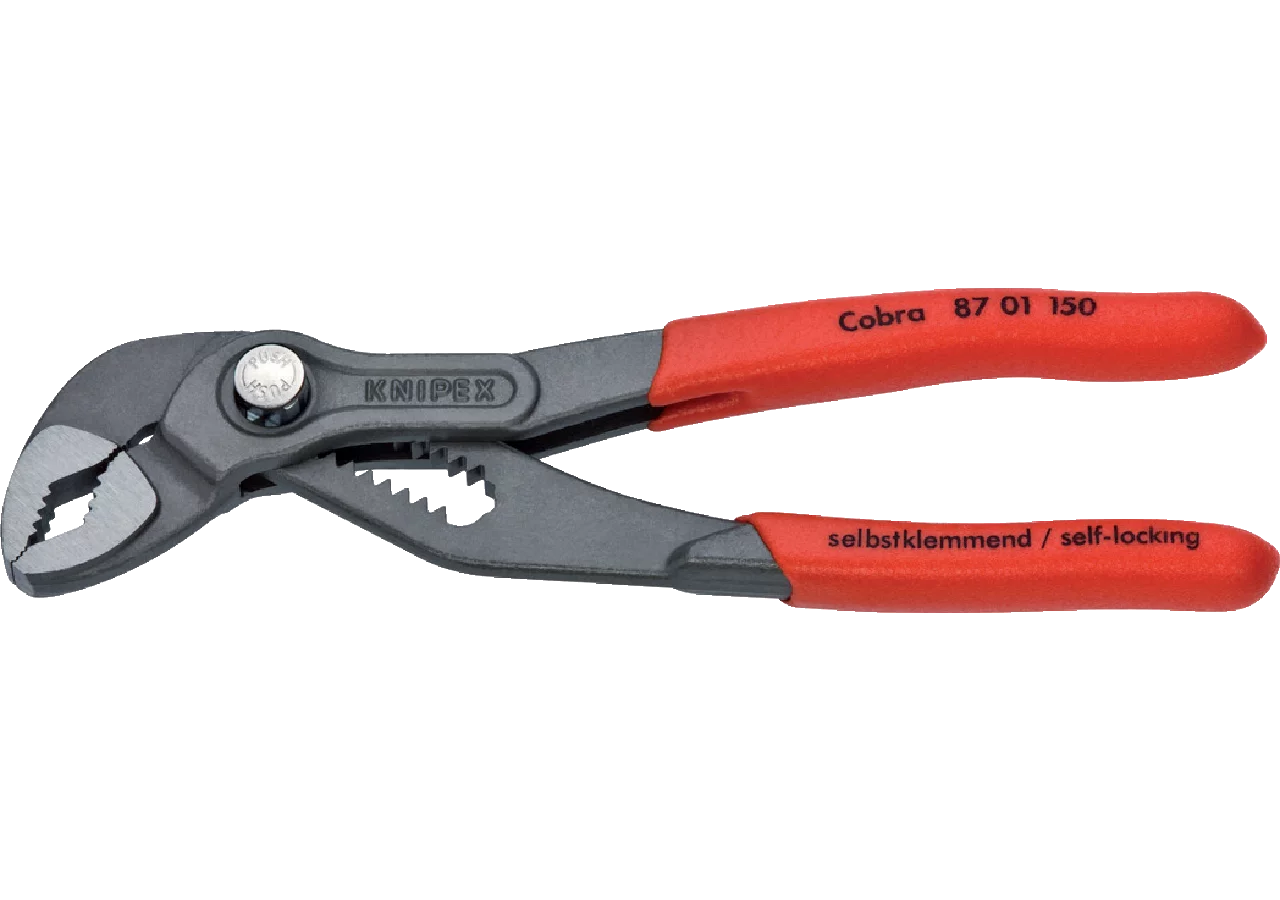 Wasserpumpenzange Cobra 1 1/4, L 150 mm bis Rohr Dm 32 mm, DIN8976 Knipex