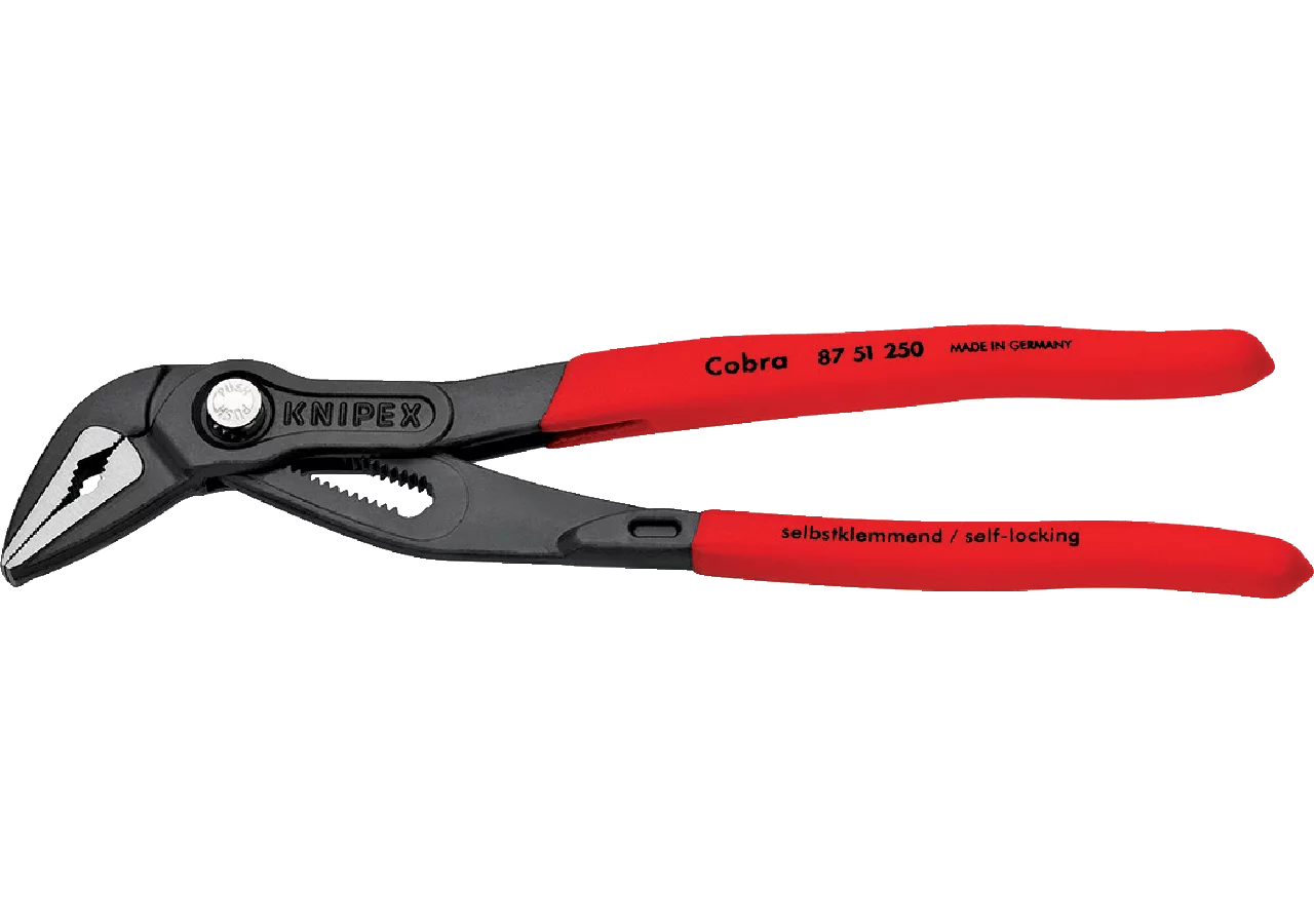Wasserpumpenzange Cobra ES 1 1/4 Zoll, L 250 mm bis Rohr Dm 32 mm, DIN8976 Knipex