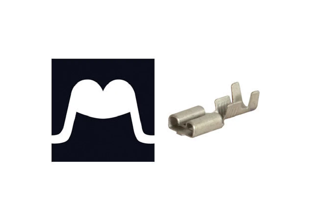 Crimpzange PreciForcef, 0,5 - 6,0 mm², L 220 mm für unisolierte/offene Steckverbinder – passend für unisolierte/offene Steckverbinder Knipex