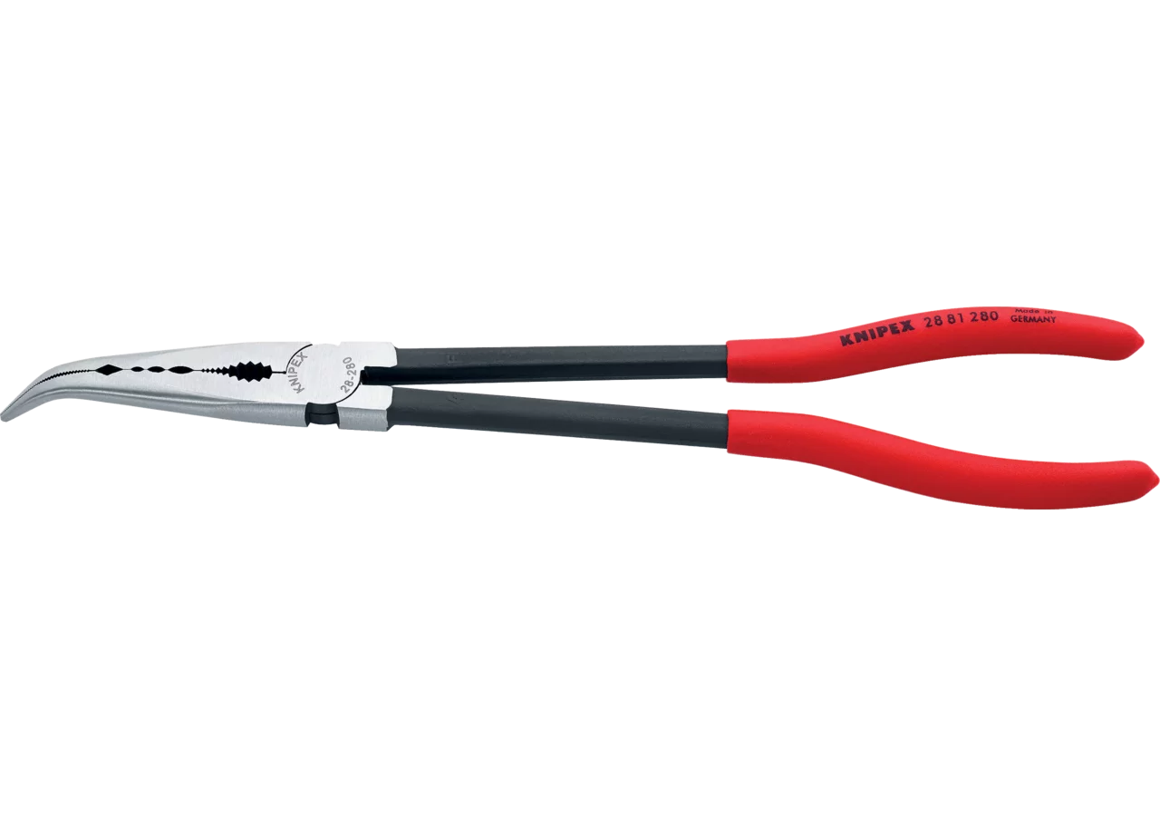 Montagezange L 280 mm, Extra lang 45 Grad gebogen Knipex