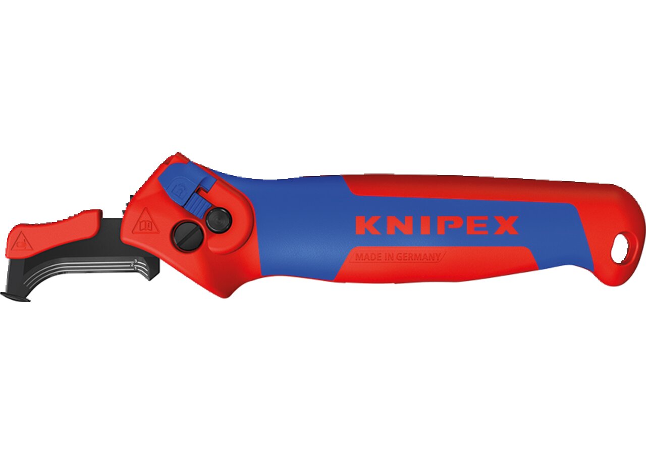 Abmantelungsmesser mit Gleitschuh und Ratschenfunktion Knipex