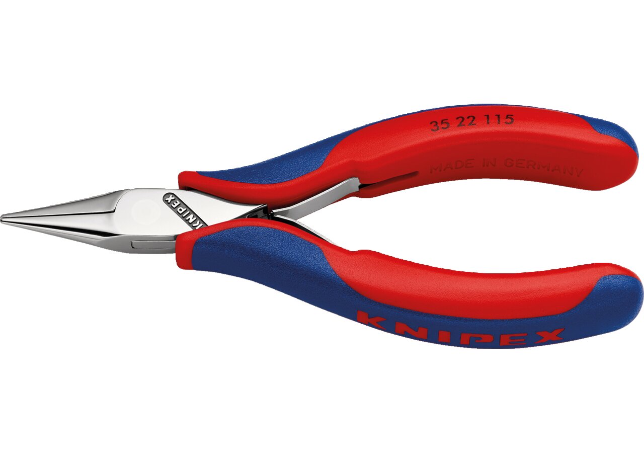 Elektronikgreifzange mit durchgesteckten Gelenk L 115 mm Knipex