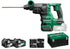 Akku Bohrhammer DH3628DA, 36 Volt inklusive 2x 2,5 Ah Akkus Hikoki