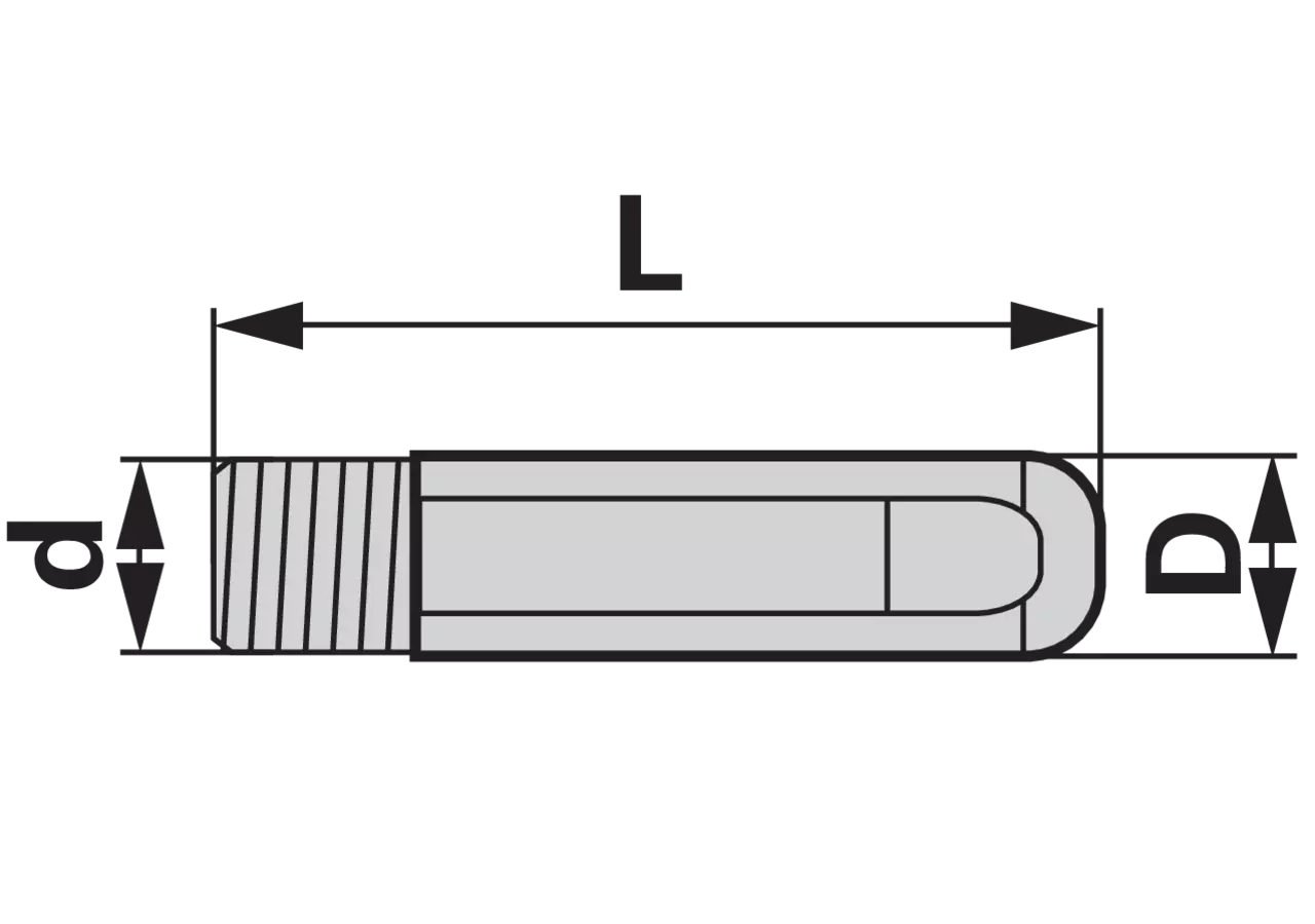 Stromkontaktdüse Dm 1,0 mm, Stahl Telwin