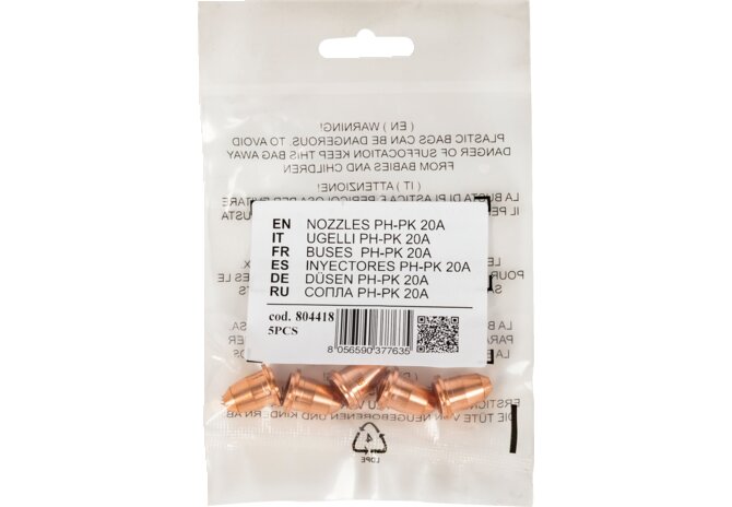 Düsen für Plasma, Brenner PH-PK, 20A, 5 Stück – passend für Plasma, Brenner PH-PK, 20A, 5 Stück Telwin