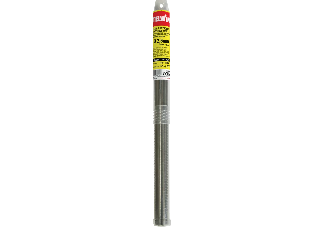 Elektroden basisch 2,5 mm, Stahl 10 Stück Telwin
