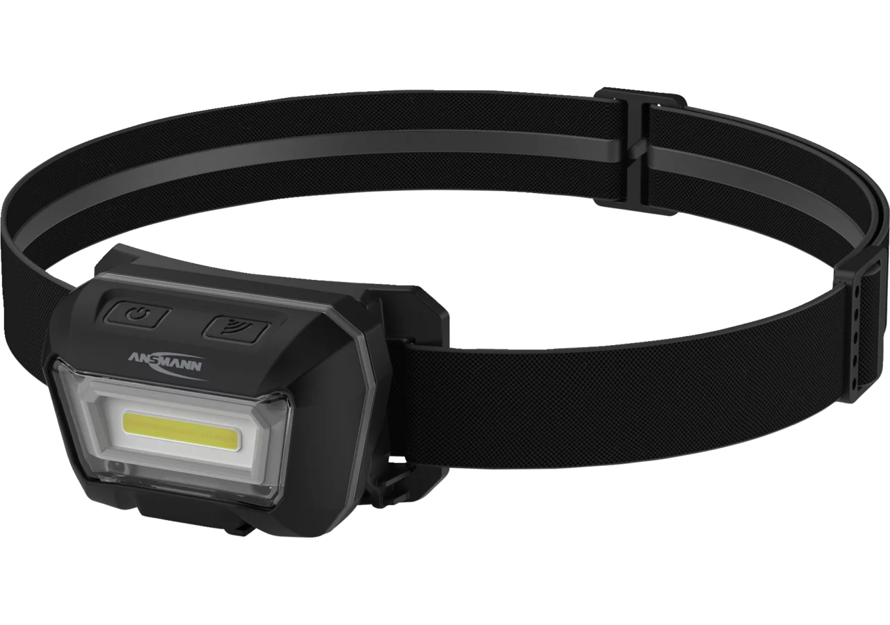 Stirnlampe HD280RS, LED mit Li-Ion Akku, 300 lm mit elastischen Kopfband ANSMANN