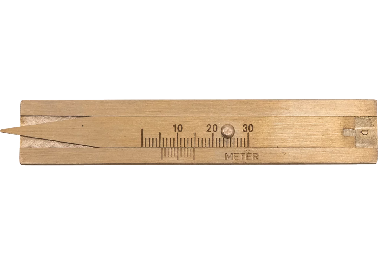 Reifenprofilmesser Type 340, 30 x 20 mm aus Messing Scala