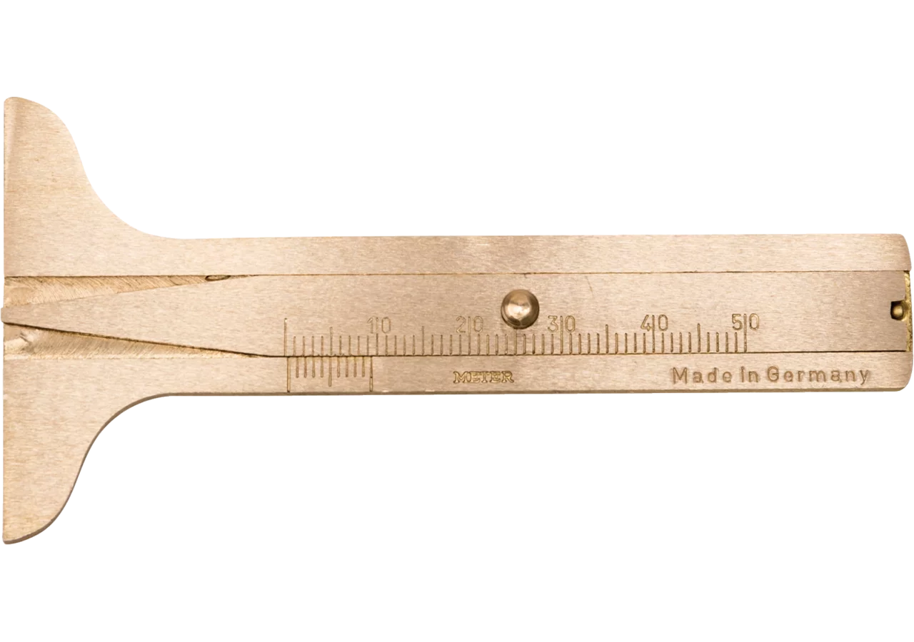 Reifenprofilmesser Type 340, 50 x 50 mm aus Messing Scala