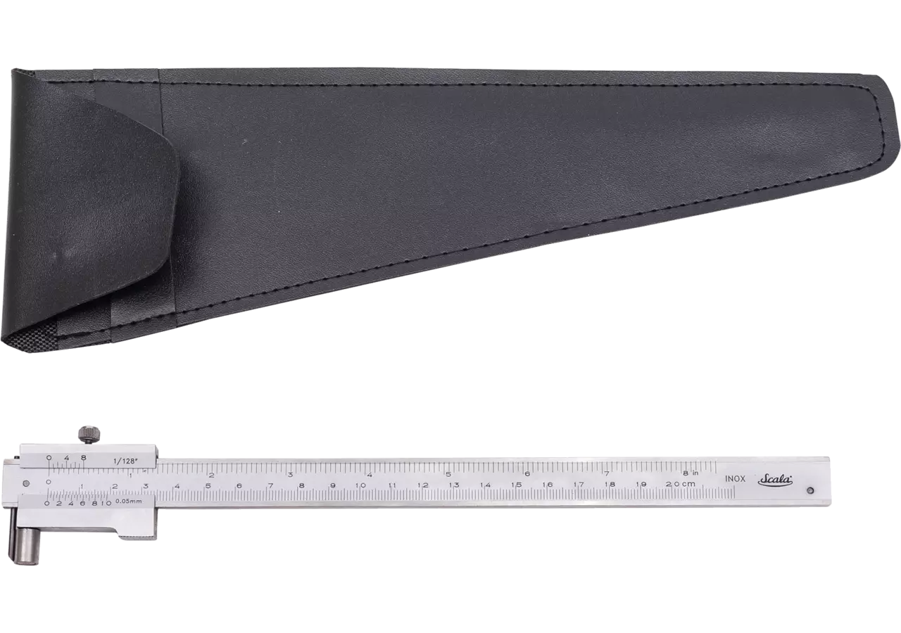 Anreißmessschieber Type 258, L 200 mm mit Rolle, DIN862 Scala