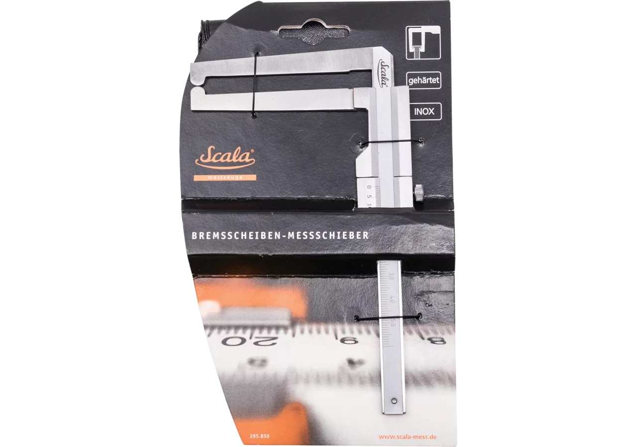 Messschieber Type 313, 60 x 75 mm für Bremsscheiben, mit Feststellschraube – passend für Bremsscheiben, mit Feststellschraube Scala