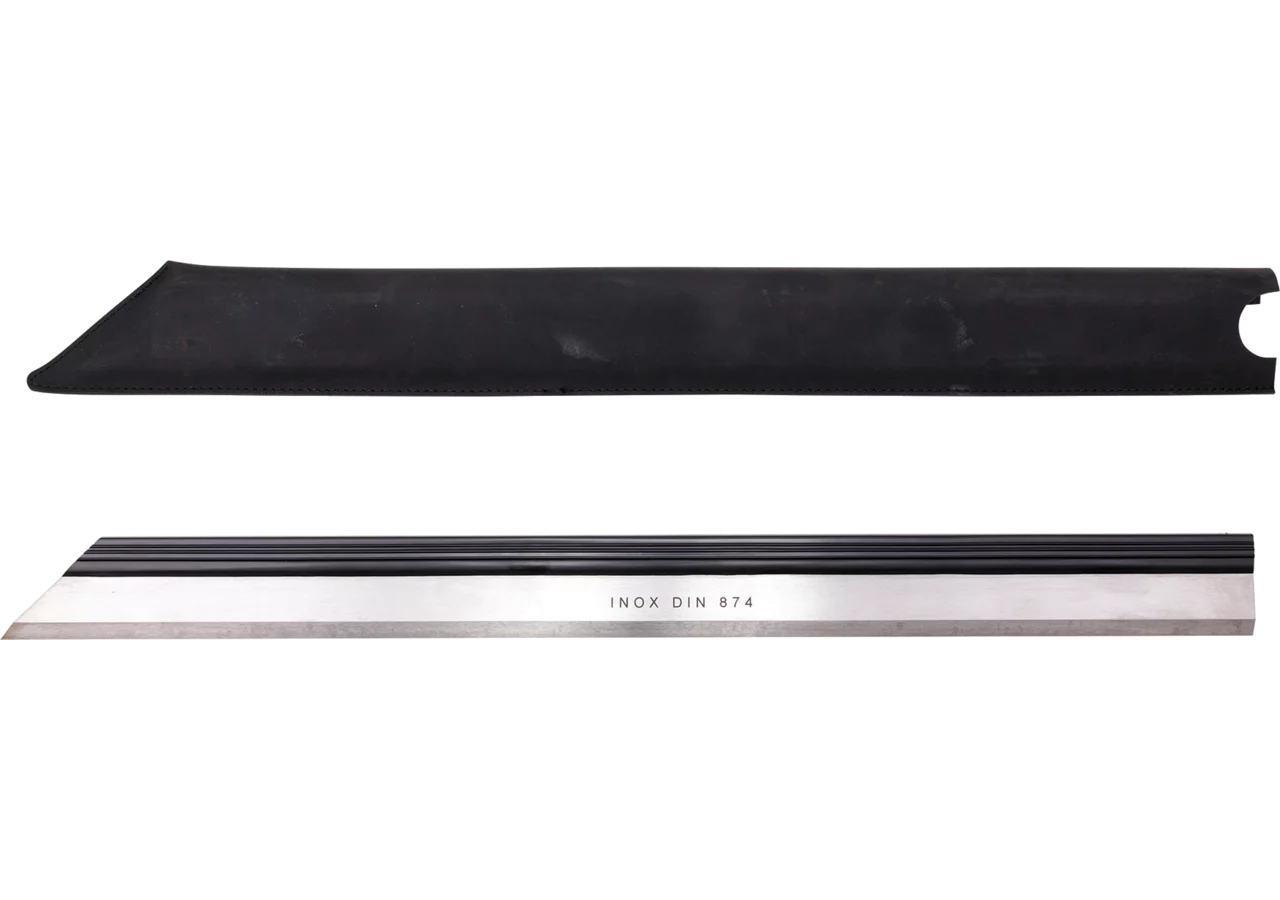 Haarlineal Type 423, L 500 mm im Etui, DIN874/0 Scala