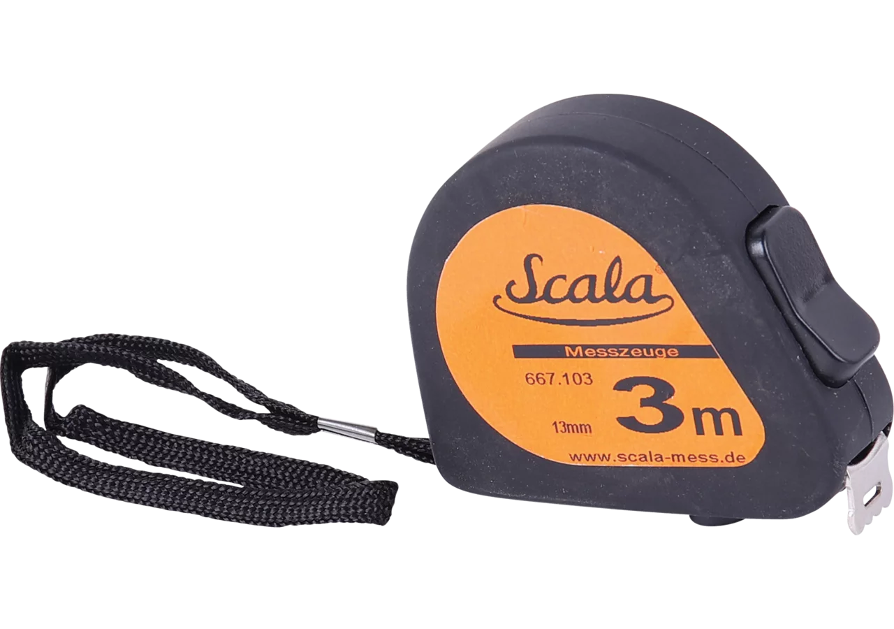 Rollmaßband Type 667, 13 mm, 3 Meter mit Stoppfunktion Scala