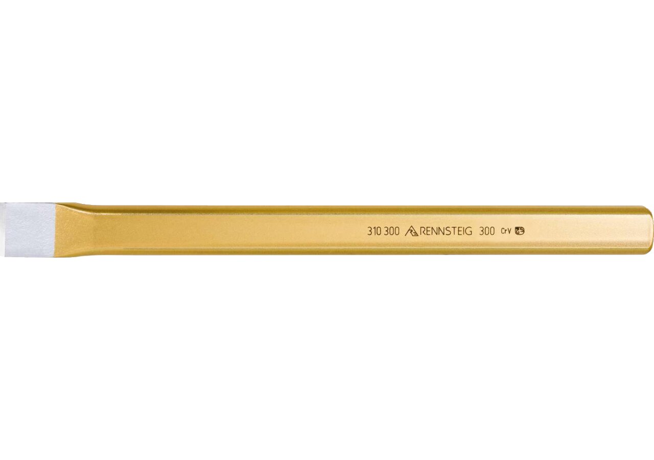Flachmeißel 500 x 26 x 13 mm, geschmiedet und gehärtet Rennsteig
