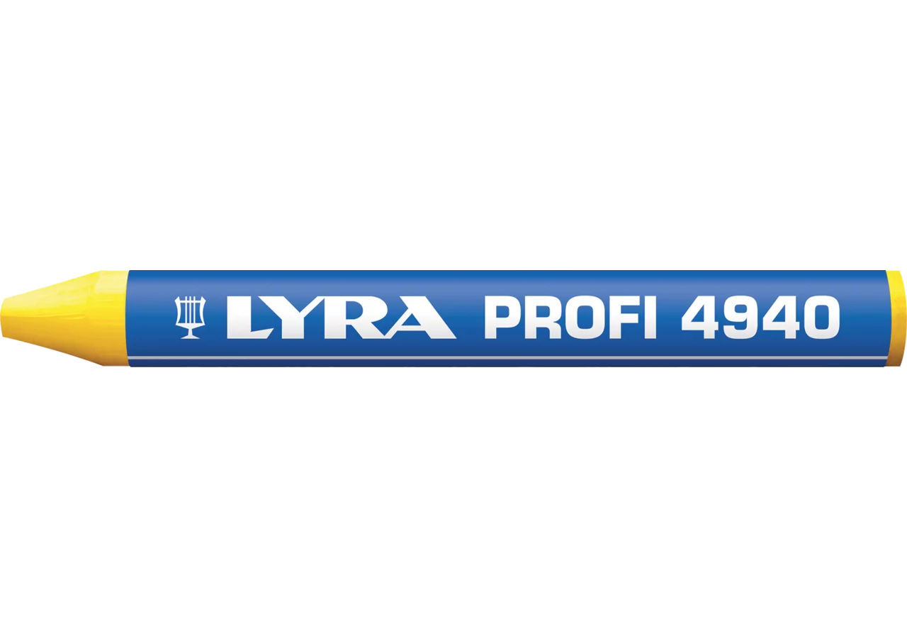 Universalkreide 4940 Profi, 2x weiß/1x gelb 3 Stück im Blister Lyra